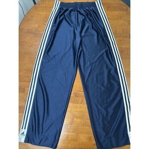 Vintage Adidas Breakaway Pants Men's Size XL Blue Shiny Silky Dazzle Shimmer